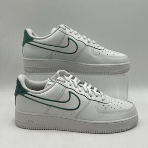 Men's Size 12 Nike Air Force 1 '07 LV8 Summit White Green Casual FN8349 100
